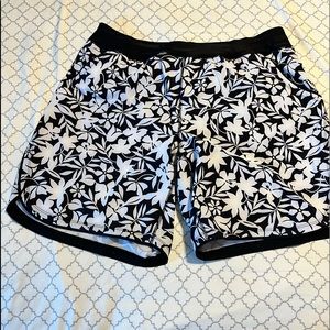 Women's 9" Quick Dry Elastic Waist Board Shorts Swim Cover-up Shorts with Panty